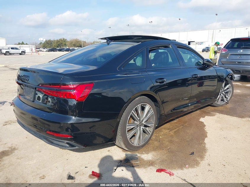 2024 Audi A6 VIN WAUE3BF23RN028986 IAAI salvage auction — RIGHT FRONT, Original (Texas), sold $11,500 on 2026-07-16 (photo 4)