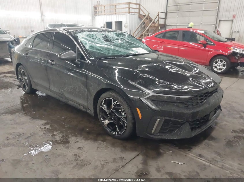 2025 Kia K5 VIN KNAG64J76S5392503 IAAI salvage auction — ROOF, Salvage Title, sold $5,900 on 2026-07-14 (photo 1)