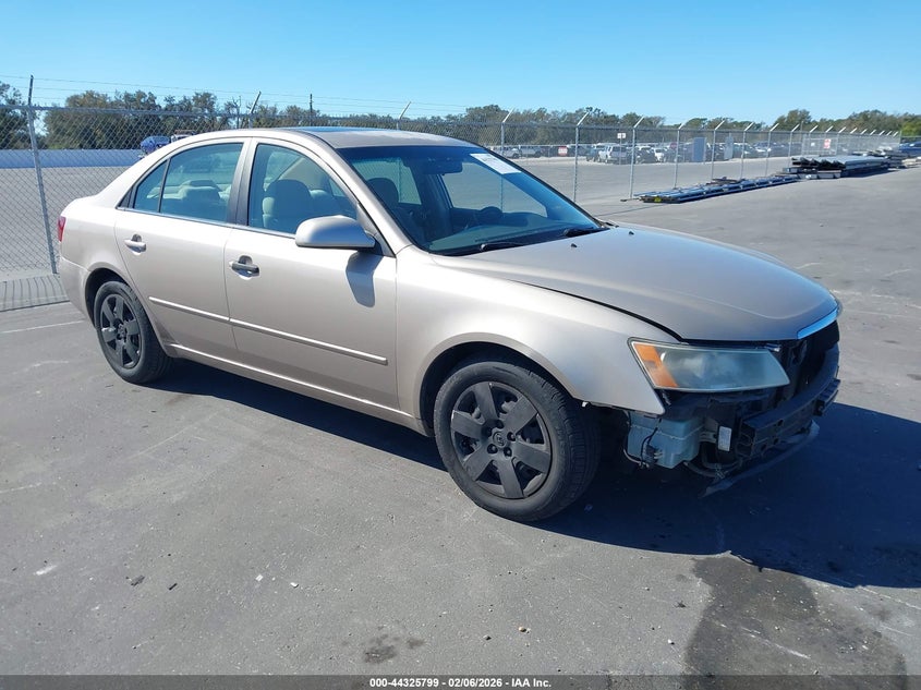 2008 Hyundai Sonata VIN 5NPET46F88H391705 IAAI salvage auction — FRONT END, Rebuildable (Florida), sold $500 on 2026-07-13 (photo 1)