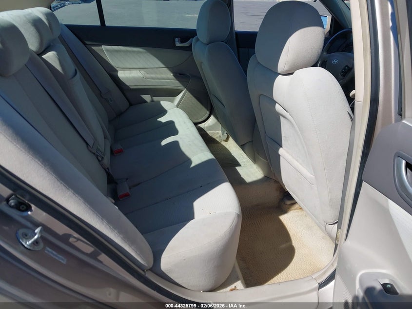 2008 Hyundai Sonata VIN 5NPET46F88H391705 IAAI salvage auction — FRONT END, Rebuildable (Florida), sold $500 on 2026-07-13 (photo 8)