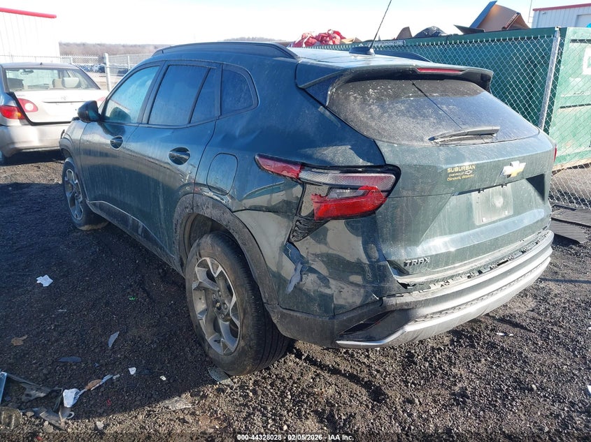 2025 Chevrolet Trax VIN KL77LHEP9SC083579 IAAI salvage auction — FRONT & REAR, Salvage (Oklahoma), sold $25 on 2026-07-28 (photo 3)