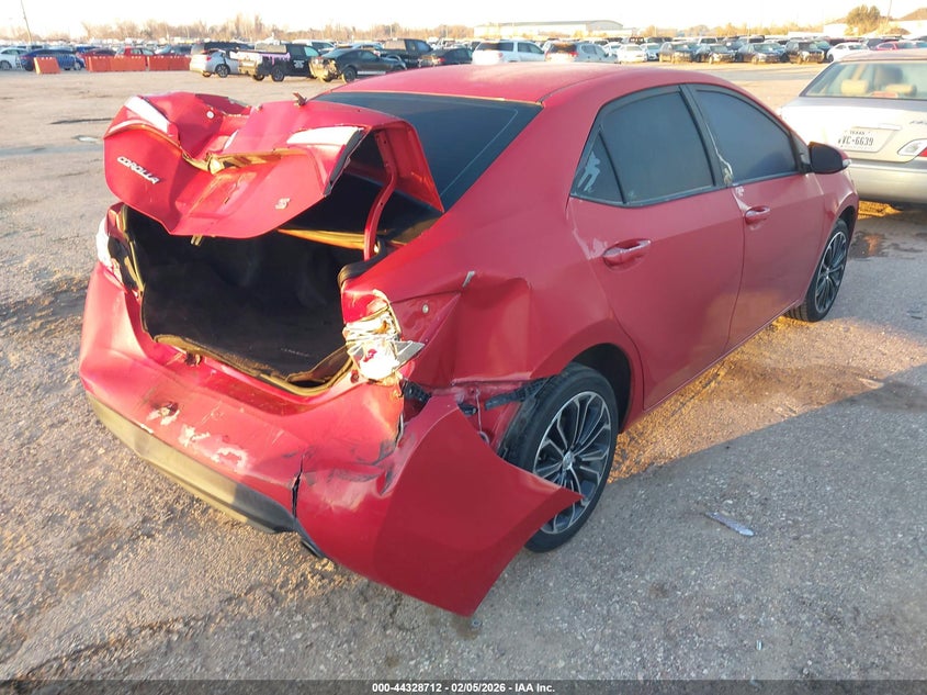 2016 Toyota Corolla VIN 5YFBURHE7GP429282 IAAI salvage auction — REAR END, Original (Texas), sold $4,450 on 2026-07-08 (photo 4)