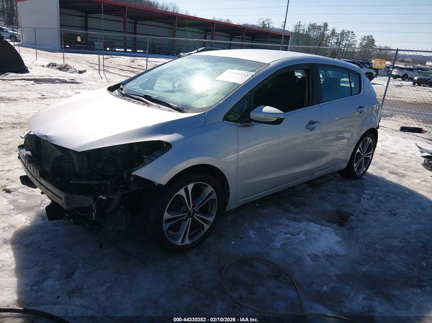2016 Kia Forte VIN KNAFX5A80G5627587 IAAI salvage auction — FRONT & REAR, Original (West Virginia), sold $525 on 2026-07-19 (photo 2)