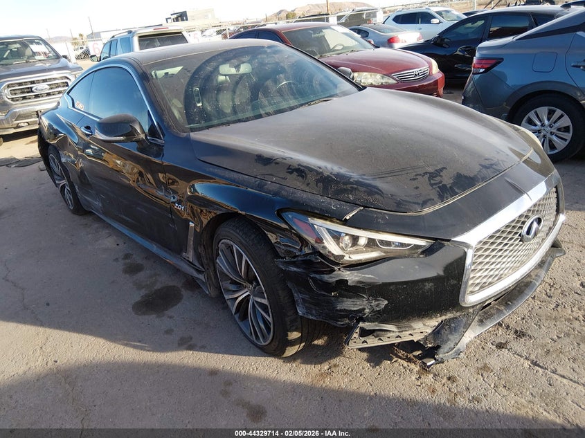 2017 Infiniti Q60 VIN JN1CV7EK2HM110623 IAAI salvage auction — RIGHT FRONT, Salvage Title, sold $1,575 on 2026-07-08 (photo 1)