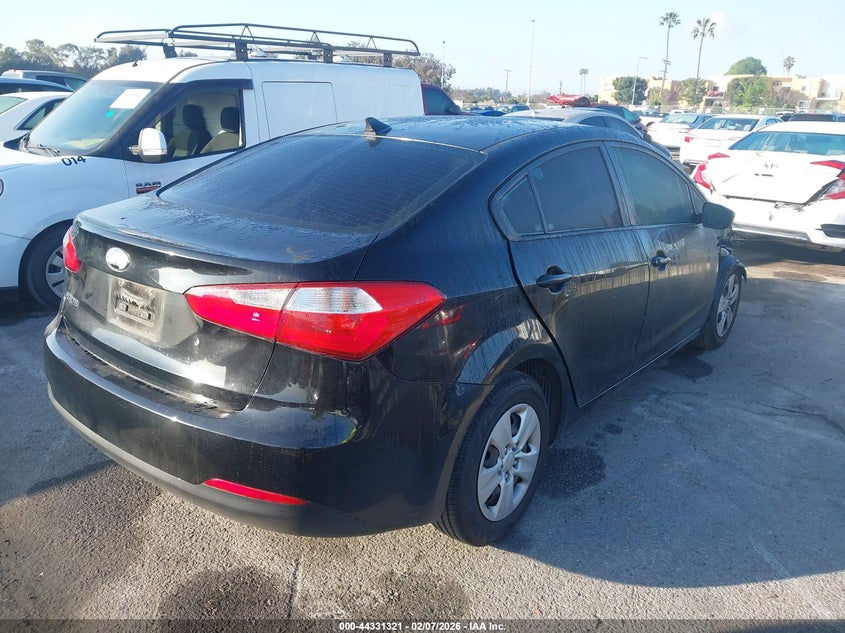 2014 Kia Forte VIN KNAFK4A62E5190292 IAAI salvage auction — FRONT END, Salvage Title, sold $1,225 on 2026-07-09 (photo 4)