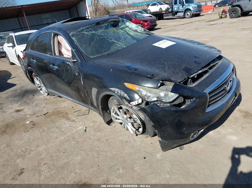 2013 Infiniti Fx VIN JN8CS1MU3DM141920 IAAI salvage auction — ROLLOVER, Junk (Oklahoma), sold $100 on 2026-07-22 (photo 1)