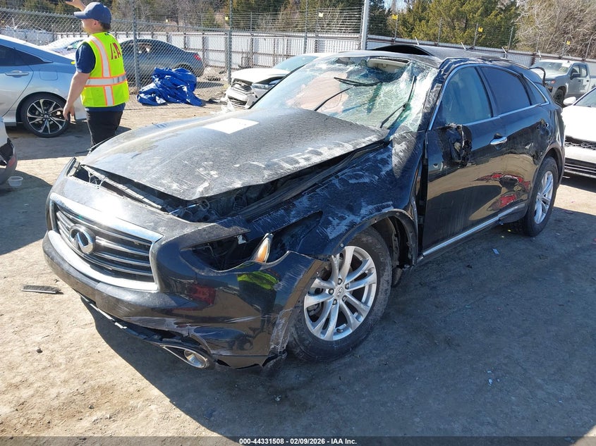 2013 Infiniti Fx VIN JN8CS1MU3DM141920 IAAI salvage auction — ROLLOVER, Junk (Oklahoma), sold $100 on 2026-07-22 (photo 2)