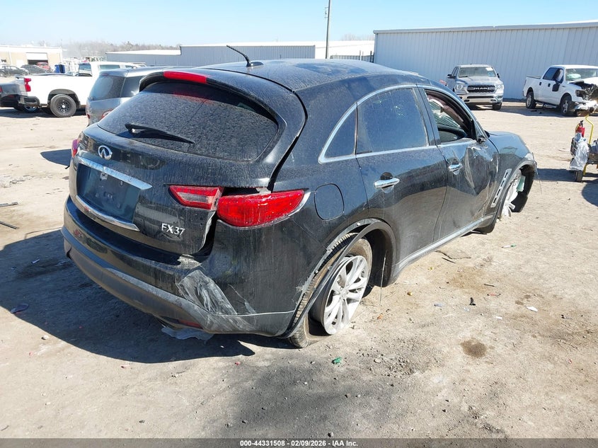 2013 Infiniti Fx VIN JN8CS1MU3DM141920 IAAI salvage auction — ROLLOVER, Junk (Oklahoma), sold $100 on 2026-07-22 (photo 4)