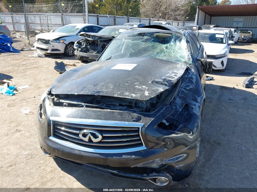 2013 Infiniti Fx VIN JN8CS1MU3DM141920 IAAI salvage auction — ROLLOVER, Junk (Oklahoma), sold $100 on 2026-07-22 (photo 6)