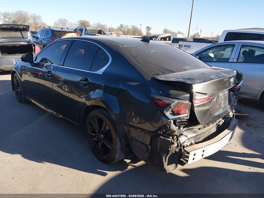 2017 Lexus Gs VIN JTHBZ1BL8HA011036 IAAI salvage auction — REAR END, Salvage Title, sold $7,100 on 2026-07-14 (photo 3)