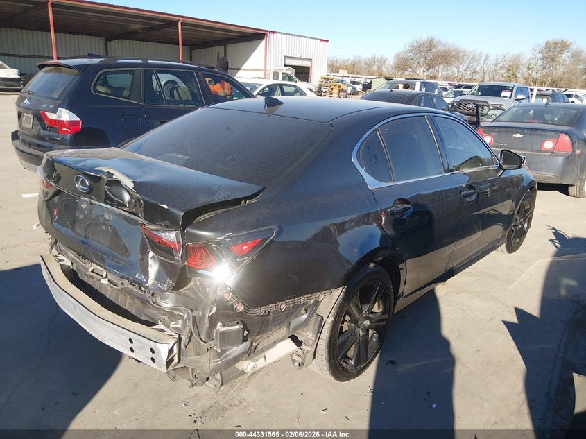 2017 Lexus Gs VIN JTHBZ1BL8HA011036 IAAI salvage auction — REAR END, Salvage Title, sold $7,100 on 2026-07-14 (photo 4)