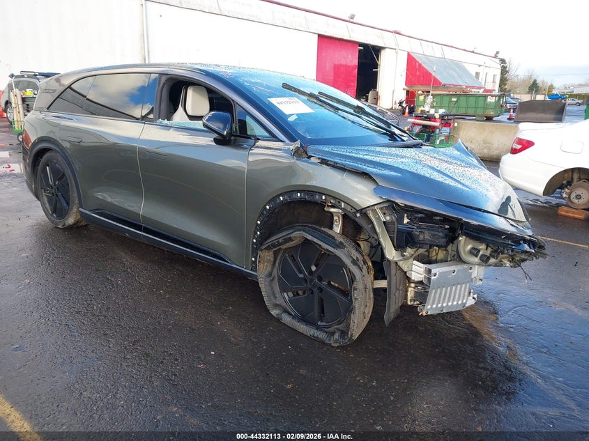 2026 Lucid VIN 7UUG1GHJXTA018635 IAAI salvage auction — FRONT END, Salvage Title, sold $14,025 on 2026-09-24 (photo 1)