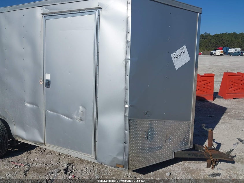 2016 Trailer 6 x 8 trailer VIN 50XBE1213GA001222 IAAI salvage auction — REAR END, Salvage (North Carolina), sold $25 on 2026-07-21 (photo 1)