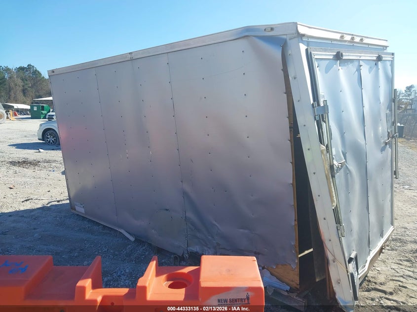 2016 Trailer 6 x 8 trailer VIN 50XBE1213GA001222 IAAI salvage auction — REAR END, Salvage (North Carolina), sold $25 on 2026-07-21 (photo 3)