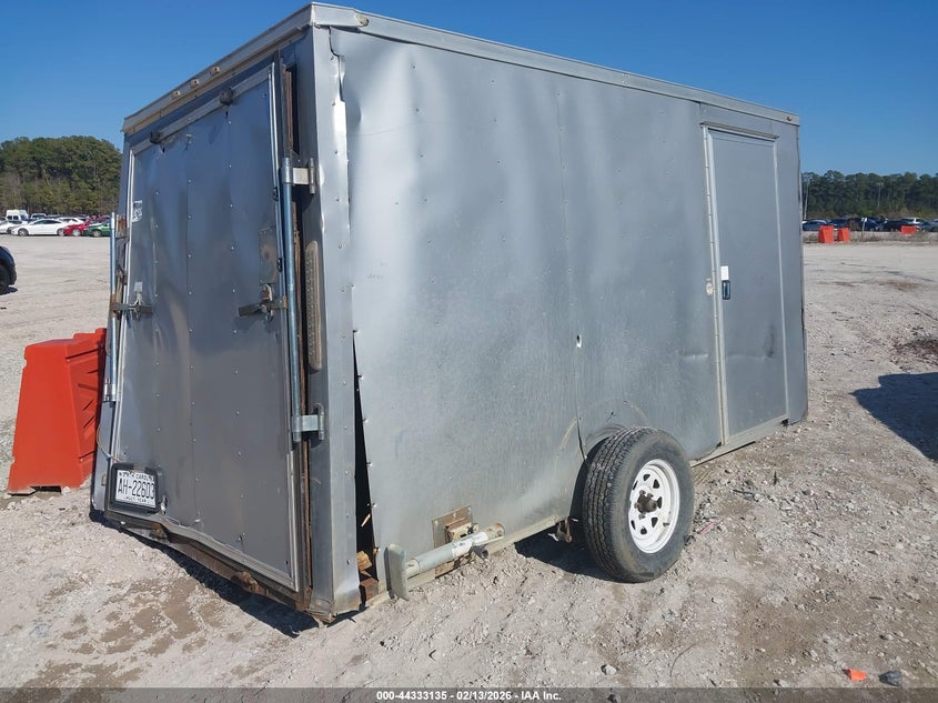 2016 Trailer 6 x 8 trailer VIN 50XBE1213GA001222 IAAI salvage auction — REAR END, Salvage (North Carolina), sold $25 on 2026-07-21 (photo 4)