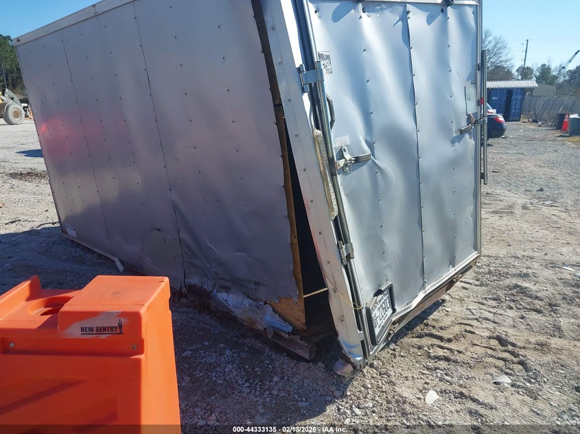 2016 Trailer 6 x 8 trailer VIN 50XBE1213GA001222 IAAI salvage auction — REAR END, Salvage (North Carolina), sold $25 on 2026-07-21 (photo 6)