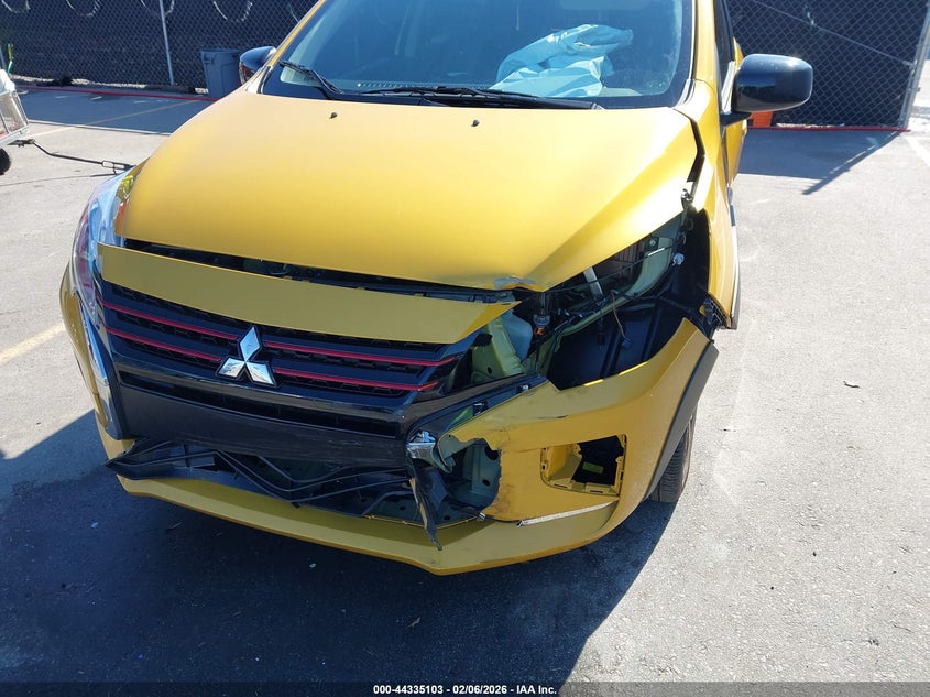 2024 Mitsubishi Mirage VIN ML32AWHJ9RH040052 IAAI salvage auction — FRONT END, Salvage (South Carolina), sold $25 on 2026-07-29 (photo 6)