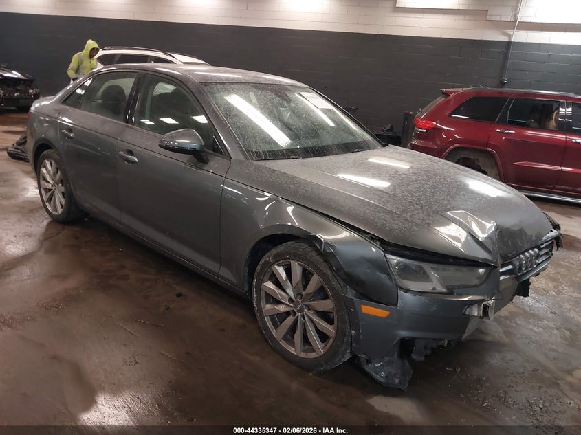 2017 Audi A4 VIN WAUGMAF46HN048925 IAAI salvage auction — FRONT END, Mv-907A (New York), sold $3,750 on 2026-07-07 (photo 1)