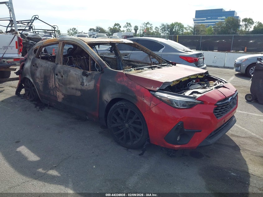 2024 Subaru Impreza VIN JF1GUHJC3R8336143 IAAI salvage auction — INTERIOR BURN, Non-Repairable (California), sold $450 on 2026-07-09 (photo 1)