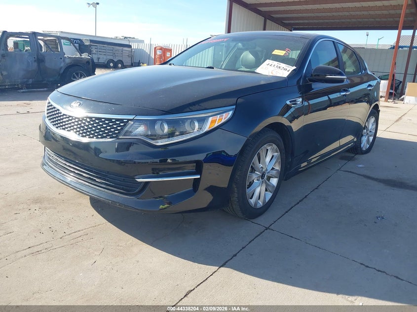 2016 Kia Optima VIN 5XXGU4L34GG063398 IAAI salvage auction — LEFT REAR, Original (Texas), sold $1,500 on 2026-07-08 (photo 2)