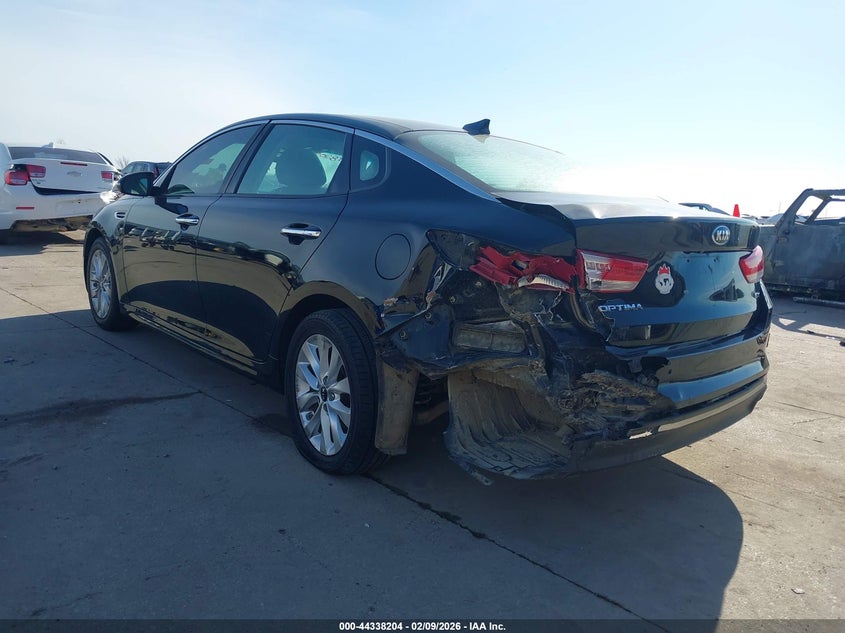 2016 Kia Optima VIN 5XXGU4L34GG063398 IAAI salvage auction — LEFT REAR, Original (Texas), sold $1,500 on 2026-07-08 (photo 3)
