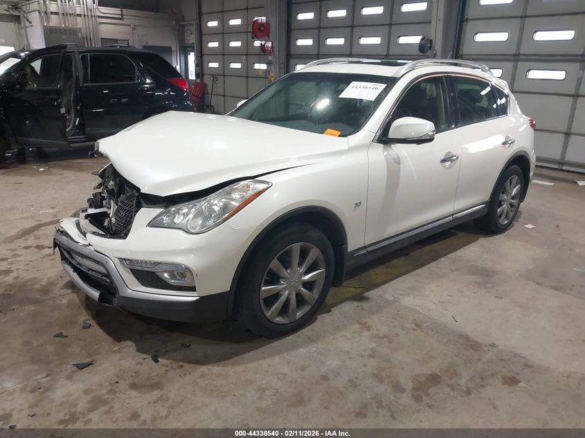 2017 Infiniti Qx50 VIN JN1BJ0RR5HM402286 IAAI salvage auction — FRONT END, Salvage Title, sold $825 on 2026-07-18 (photo 2)