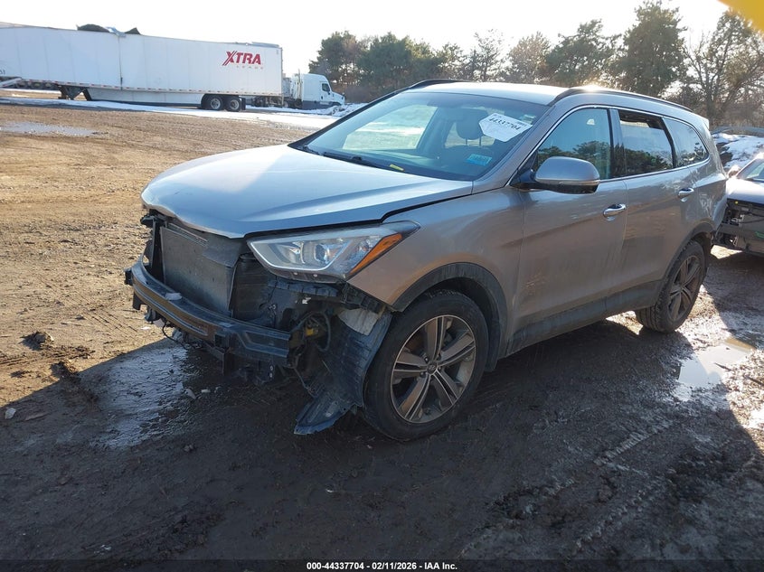 2014 Hyundai Santa fe VIN KM8SNDHF3EU074647 IAAI salvage auction — FRONT & REAR, Salvage (Indiana), sold $1,650 on 2026-07-23 (photo 2)