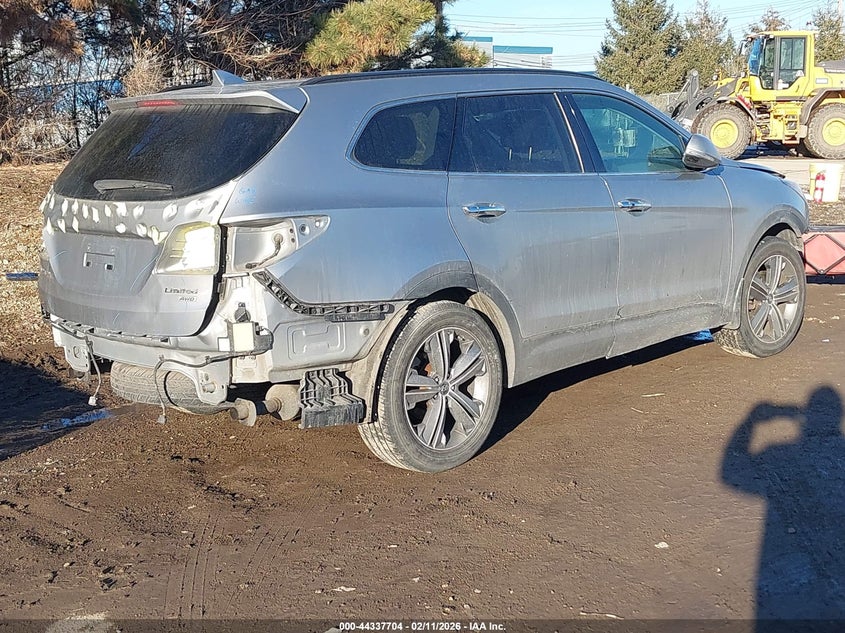 2014 Hyundai Santa fe VIN KM8SNDHF3EU074647 IAAI salvage auction — FRONT & REAR, Salvage (Indiana), sold $1,650 on 2026-07-23 (photo 4)