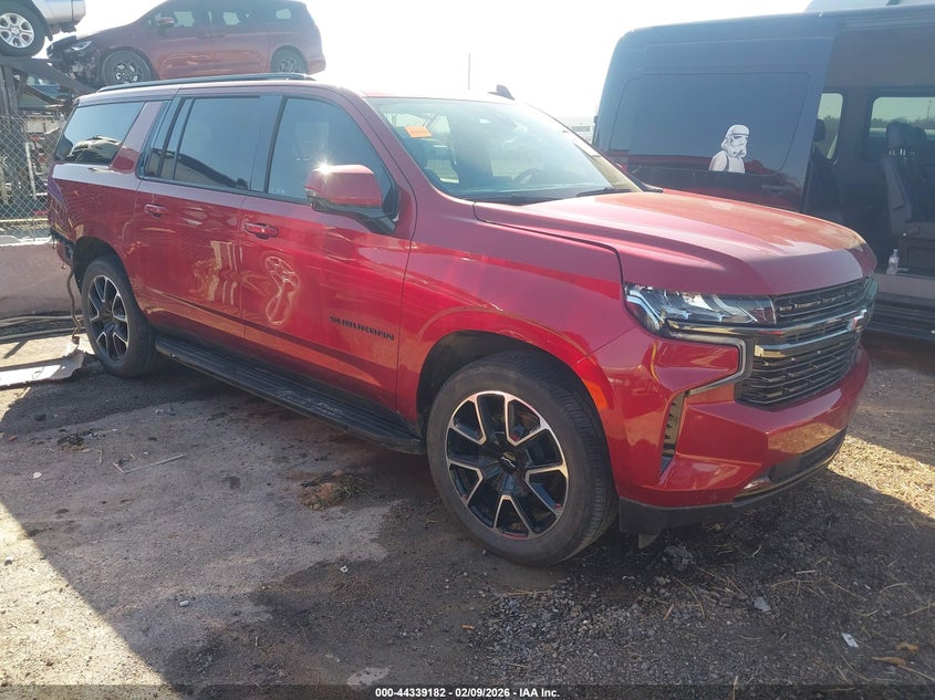 2021 Chevrolet Suburban VIN 1GNSKEKD1MR201012 IAAI salvage auction — REAR END, Clear (Oklahoma), sold $15,500 on 2026-07-28 (photo 1)