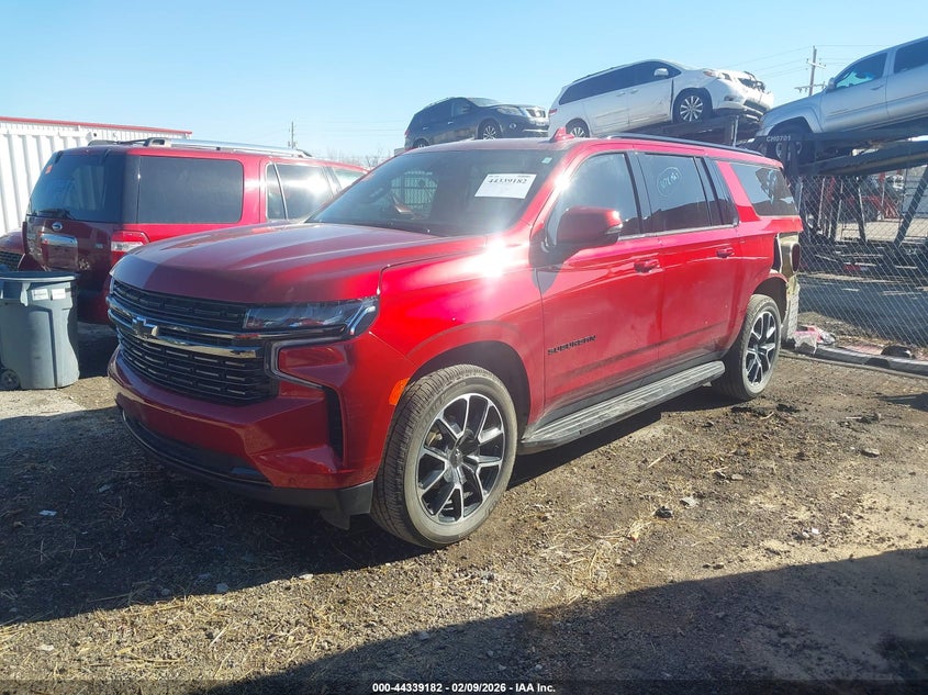 2021 Chevrolet Suburban VIN 1GNSKEKD1MR201012 IAAI salvage auction — REAR END, Clear (Oklahoma), sold $15,500 on 2026-07-28 (photo 2)