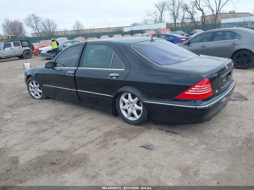2003 Mercedes-benz S-klasse VIN WDBNG84J03A336411 IAAI salvage auction — ELECTRICAL, Salvage (Pennsylvania), sold $300 on 2026-07-17 (photo 3)