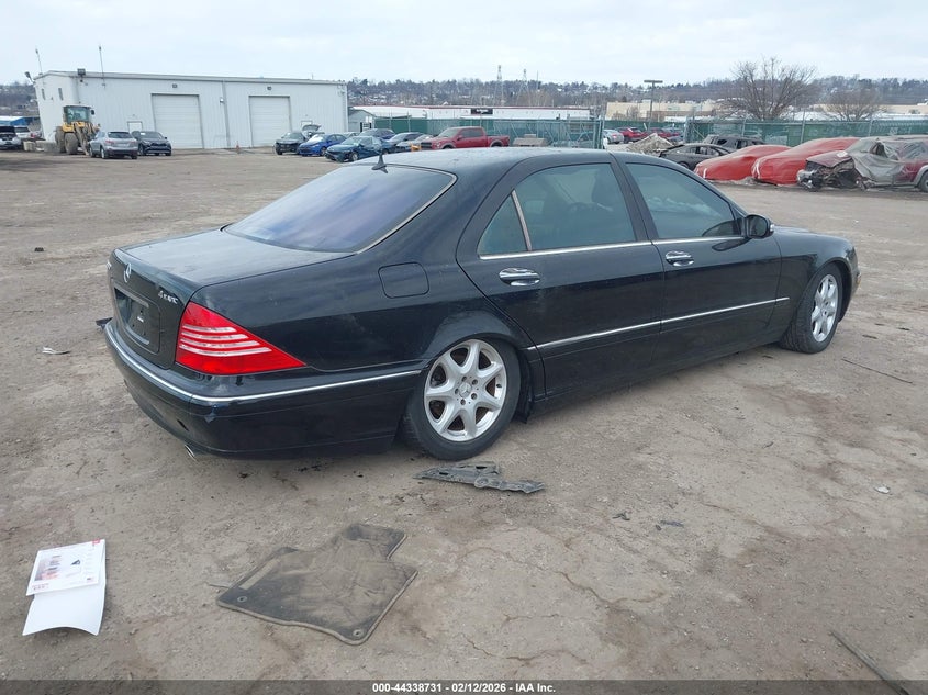2003 Mercedes-benz S-klasse VIN WDBNG84J03A336411 IAAI salvage auction — ELECTRICAL, Salvage (Pennsylvania), sold $300 on 2026-07-17 (photo 4)