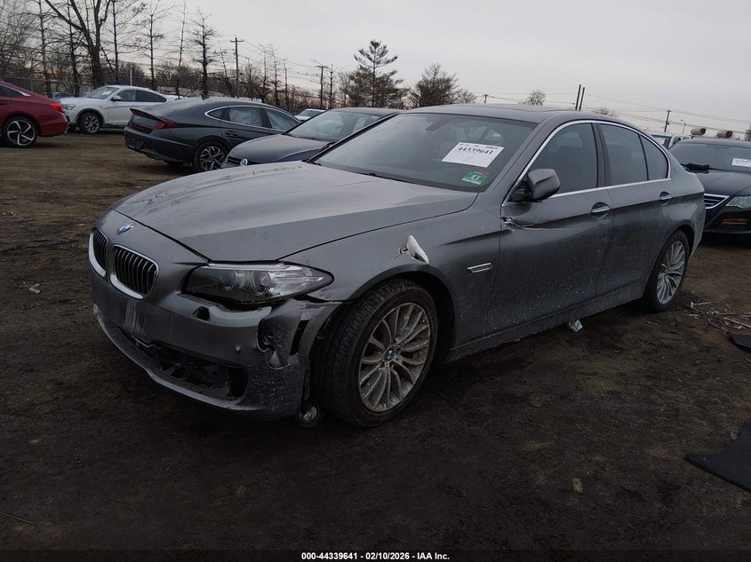 2014 BMW 5er VIN WBA5A7C56ED612073 IAAI salvage auction — LEFT SIDE, Salvage (New Jersey), sold $1,250 on 2026-07-13 (photo 2)