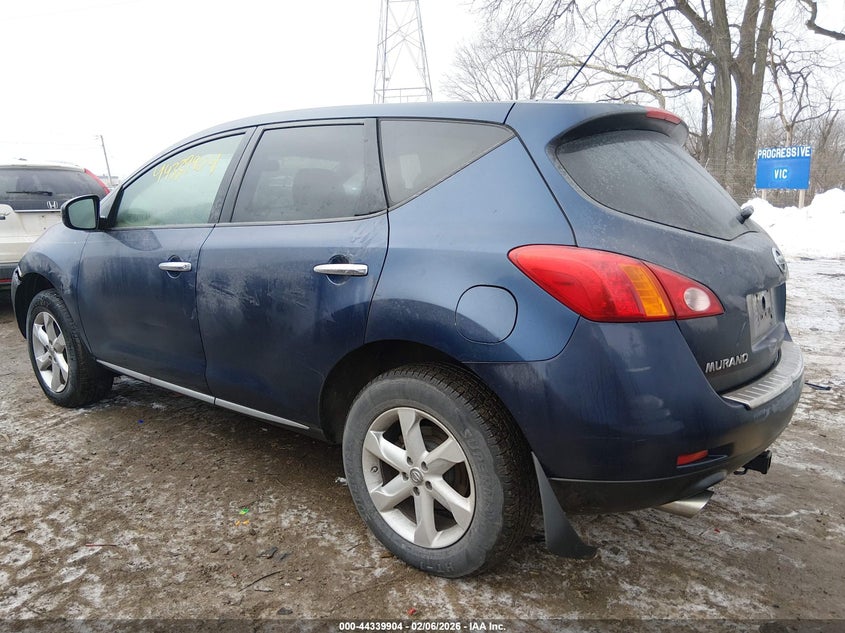 2010 Nissan Murano VIN JN8AZ1MU2AW001571 IAAI salvage auction — FRONT & REAR, Clear (Indiana), sold $275 on 2026-07-22 (photo 3)