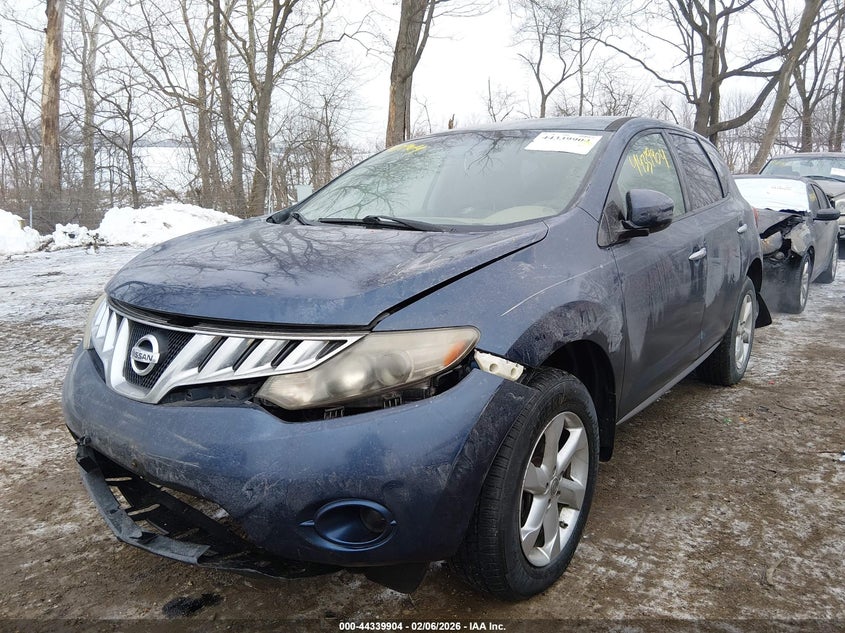 2010 Nissan Murano VIN JN8AZ1MU2AW001571 IAAI salvage auction — FRONT & REAR, Clear (Indiana), sold $275 on 2026-07-22 (photo 6)