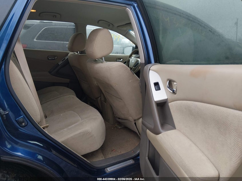 2010 Nissan Murano VIN JN8AZ1MU2AW001571 IAAI salvage auction — FRONT & REAR, Clear (Indiana), sold $275 on 2026-07-22 (photo 8)