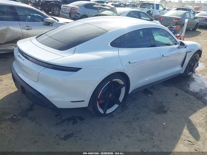 2020 Porsche Taycan VIN WP0AB2Y18LSA53807 IAAI salvage auction — FRONT END, Salvage (California), sold $28,750 on 2026-07-20 (photo 4)