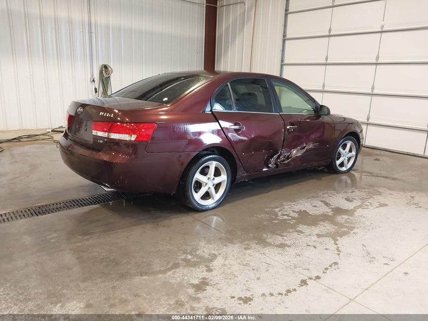 2006 Hyundai Sonata VIN 5NPEU46F86H042697 IAAI salvage auction — RIGHT SIDE, Salvage (Utah), sold $100 on 2026-07-20 (photo 4)