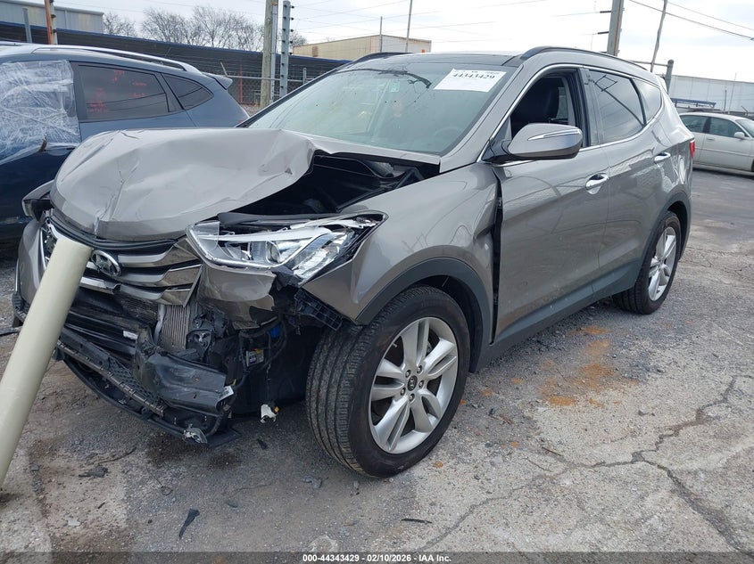 2015 Hyundai Santa fe VIN 5XYZW4LA0FG284637 IAAI salvage auction — FRONT END, Salvage (Tennessee), sold $1,100 on 2026-07-29 (photo 2)