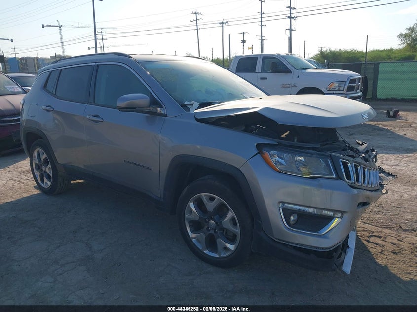 2021 Jeep Compass VIN 3C4NJDCB2MT515307 IAAI salvage auction — FRONT END, Salvage Title, sold $775 on 2026-08-03 (photo 1)