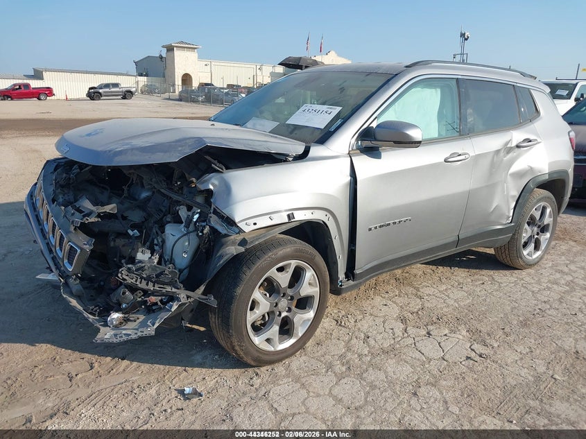 2021 Jeep Compass VIN 3C4NJDCB2MT515307 IAAI salvage auction — FRONT END, Salvage Title, sold $775 on 2026-08-03 (photo 2)