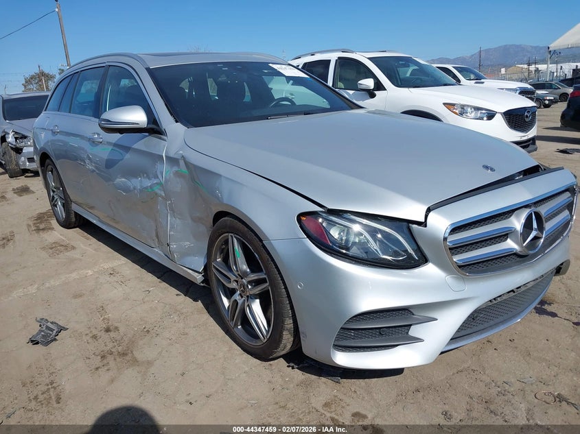 2019 Mercedes-benz E-klasse VIN WDDZH6JBXKA638326 IAAI salvage auction — LEFT FRONT, Salvage (California), sold $9,350 on 2026-07-15 (photo 1)