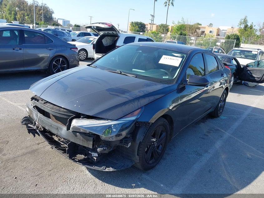 2021 Hyundai Elantra VIN 5NPLM4AG0MH017619 IAAI salvage auction — FRONT END, Salvage Title, sold $2,900 on 2026-07-08 (photo 2)