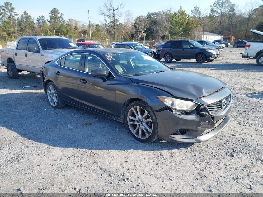 2015 Mazda 6 VIN JM1GJ1V57F1191909 IAAI salvage auction — FRONT END, Salvage Title, sold $25 on 2026-07-21 (photo 1)