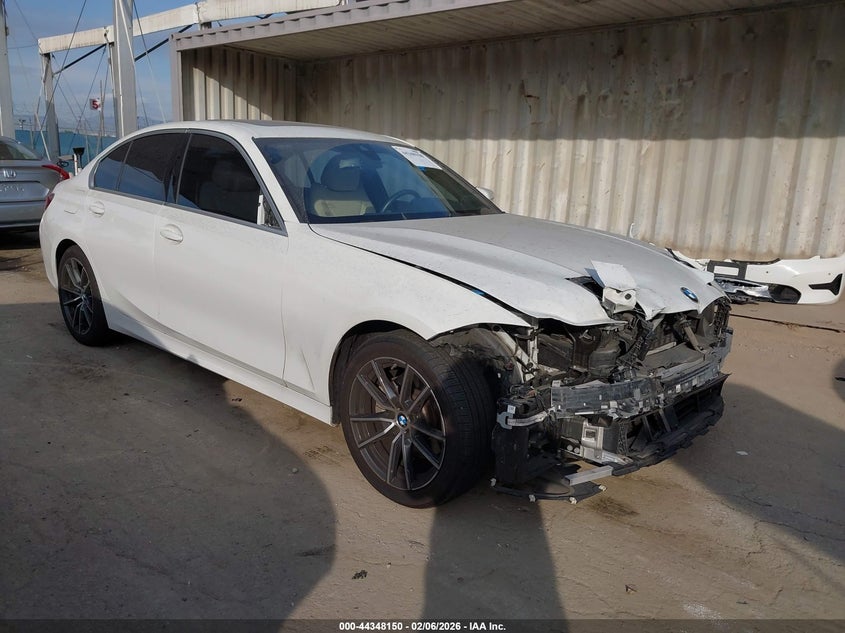 2019 BMW 3er VIN WBA5R1C56KAK12288 IAAI salvage auction — FRONT END, Salvage (California), sold $7,100 on 2026-08-19 (photo 1)