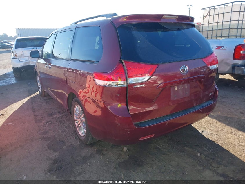 2011 Toyota Sienna VIN 5TDYK3DC1BS114608 IAAI salvage auction — REAR END, Clear (Oklahoma), sold $775 on 2026-07-08 (photo 3)