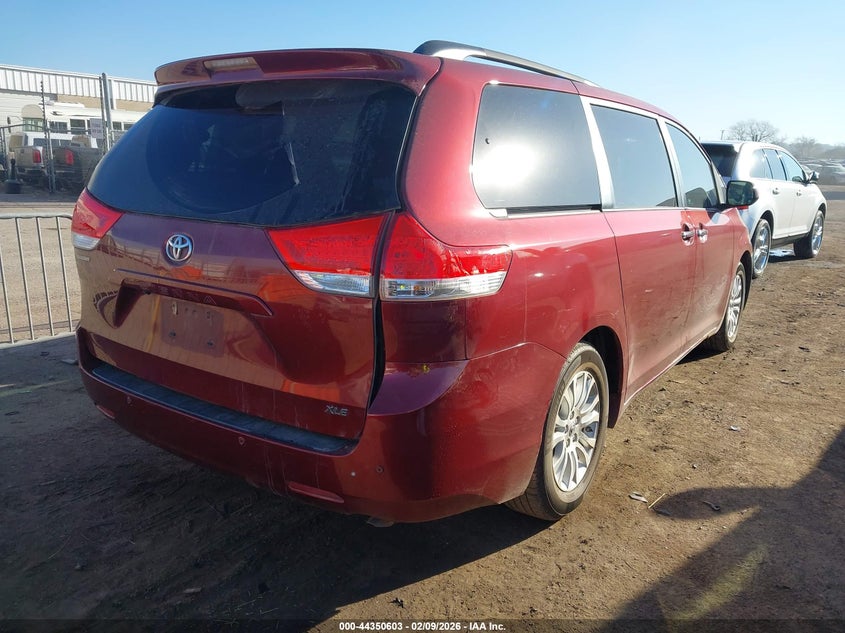 2011 Toyota Sienna VIN 5TDYK3DC1BS114608 IAAI salvage auction — REAR END, Clear (Oklahoma), sold $775 on 2026-07-08 (photo 4)