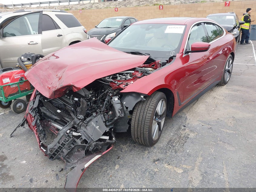 2025 BMW I4 VIN WBY23HD03SFU07866 IAAI salvage auction — FRONT END, Salvage (California), sold $10,250 on 2026-07-27 (photo 2)