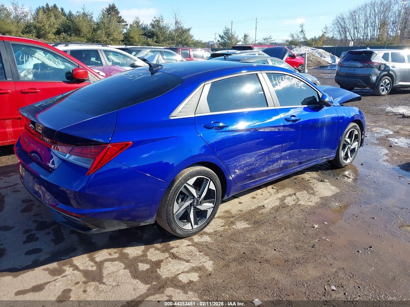 2023 Hyundai Elantra VIN KMHLP4AG1PU494007 IAAI salvage auction — ROLLOVER, Salvage (Indiana), sold $1,700 on 2026-07-28 (photo 4)