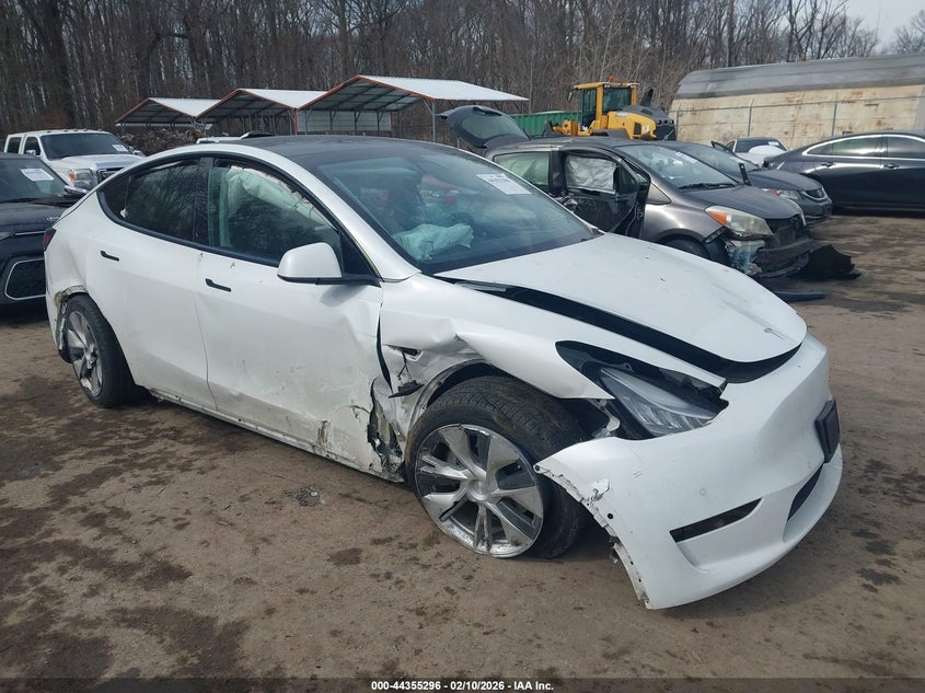 2021 Tesla Model y VIN 5YJYGDEE0MF296073 IAAI salvage auction — LEFT & RIGHT, Salvage - Greater Than 75% (Maryland), sold $3,650 on 2026-07-28 (photo 1)